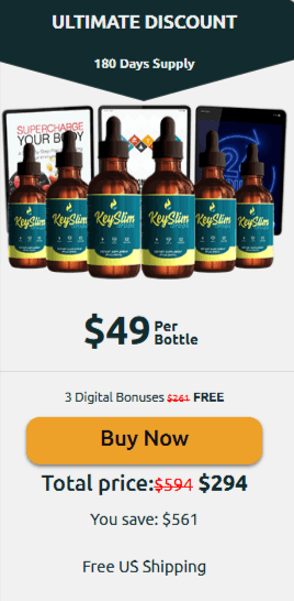 Keyslim Drops 6 bottle